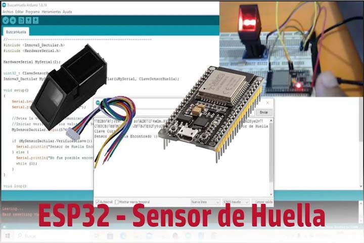 Control de Huellas con ESP32 y Arduino: Guía Fácil 🖐️🔒